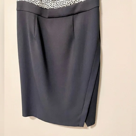 Talbots Black & White Polka Dot Dress Sz 12P - Picture 5 of 14